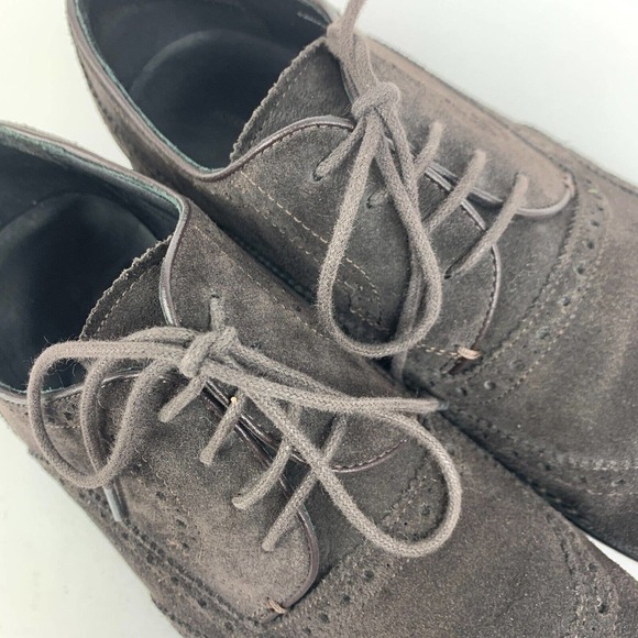 John Varvatos Luxe Suede Oxford Wingtip F2693Q3L-A12B Mens Dress Shoes 9.5 main image 6